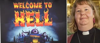 Förare välkomnas av satanisk reklam: "Inte det människor behöver"