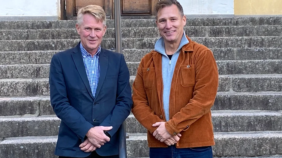 Tillväxt Finspångs styrelseordförande, Mats Rosander och nya verksamhetsledaren Andreas Ramlöv vill satsa för att få många nya medlemmar.