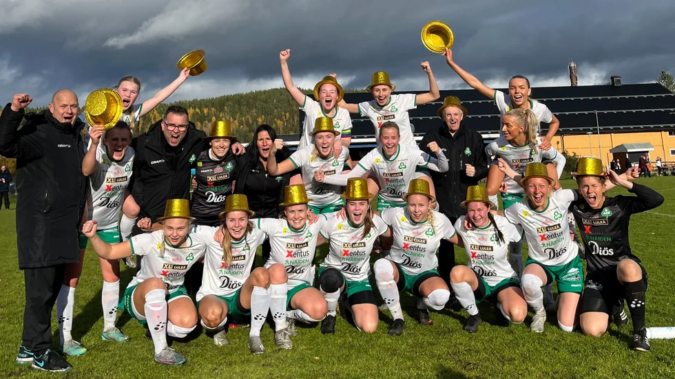 Bergnäsets AIK är klart för division 1 efter en utklassningsseger i kvalet.
