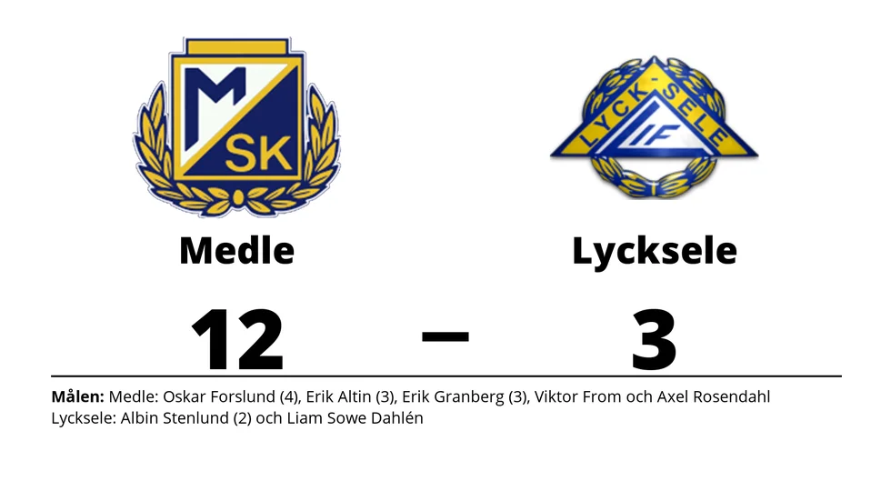 Medle SK vann mot Lycksele IF