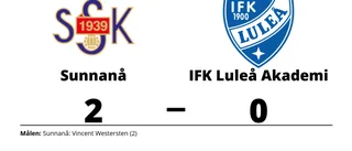 Sunnanås Vincent Westersten sänkte IFK Luleå Akademi