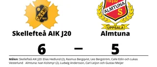 Förlust för Almtuna i toppmötet med Skellefteå AIK J20
