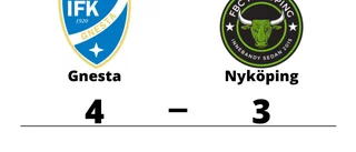 Gnesta vann tidiga seriefinalen mot Nyköping