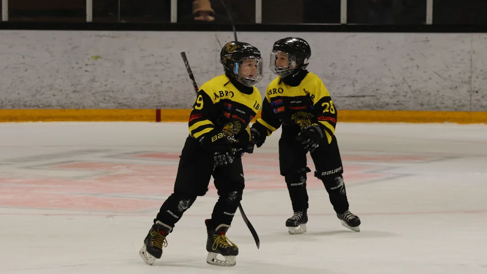 Tre Kronors Hockeyskola hade uppvisning i första periodpaus i VH:s match mot Karlskrona.