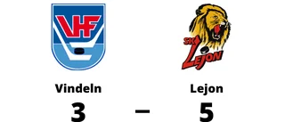 Seger med 5-3 för Lejon mot Vindeln