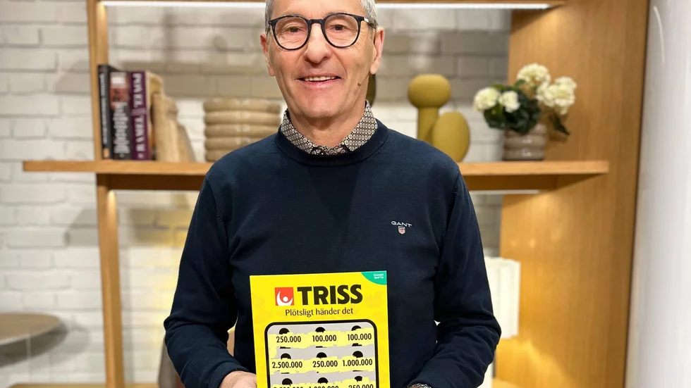 Harald Fjellström, Jävre, och hustrun Eleonore skrapade fram 250 000 kronor på Triss på fredagen.