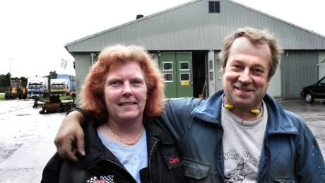 Carina och Håkan Björklund har precis flyttat in med sina företag på KA3 i Fårösund.