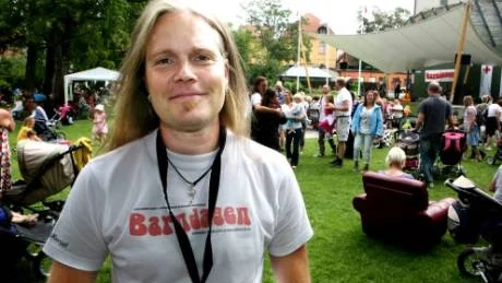 Nöjd festivalgeneral. Conny Carlsson både arrangerade Barndagen och uppträdde på den.