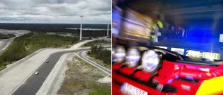 Bil voltade på motorbanan Gotland Ring