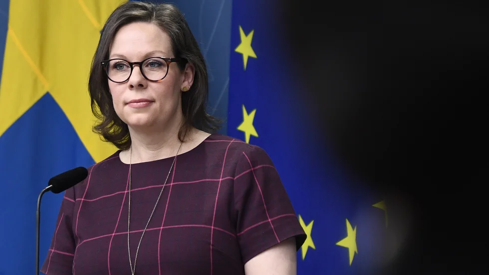 Migrationsminister Maria Malmer Stenergard (M) höll tidigare i juli pressträff om anhöriginvandring.