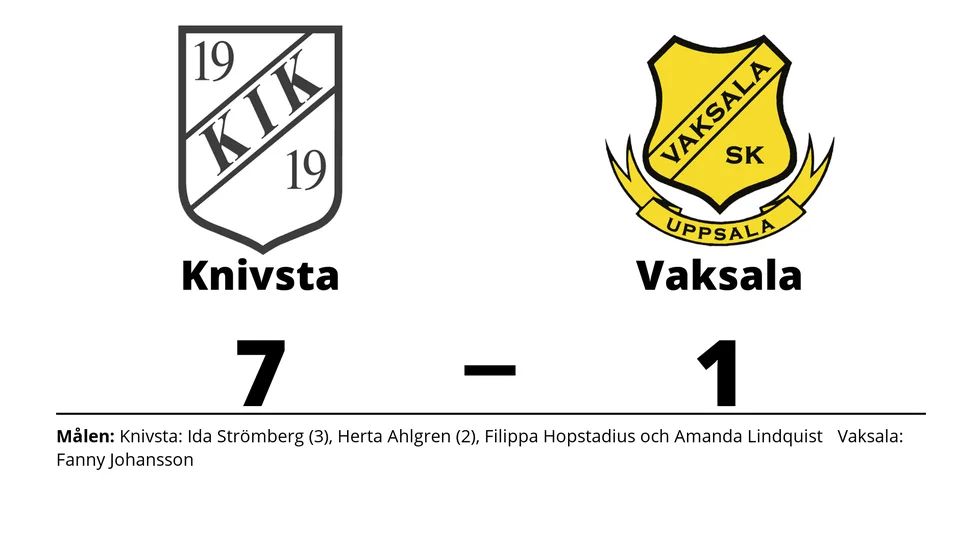 Knivsta IK vann mot Vaksala SK