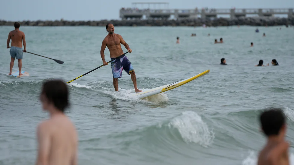 I södra Florida nådde yttemperaturen i havsvattnet 38,4 grader i veckan.