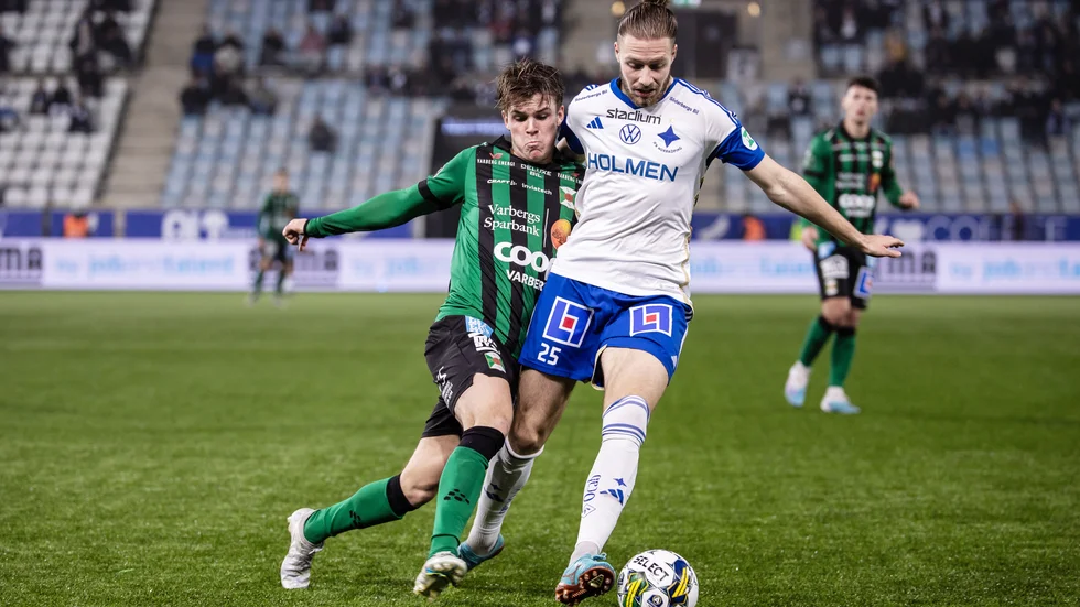 Kevin Höög Jansson i matchen mot Varberg.