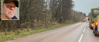 "Vårflod" efter höstregn gäckar – länsväg översvämmad