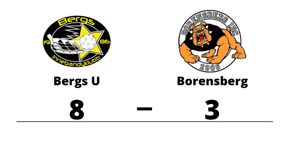 Bergs IK U H3 vann mot Borensberg IBC