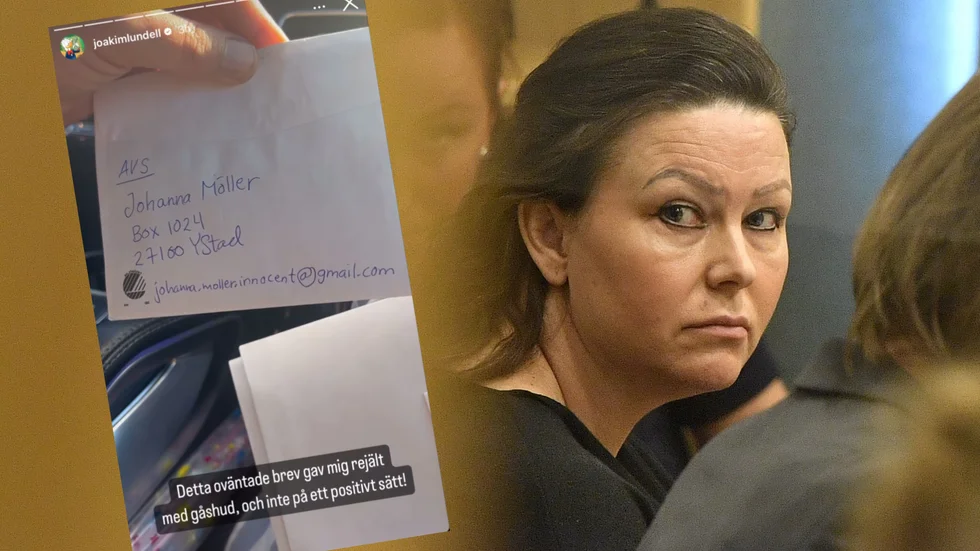 "Detta oväntade brev gav mig rejält med gåshud, och inte på ett positivt sätt", skriver influencern Joakim Lundell på Instagram.