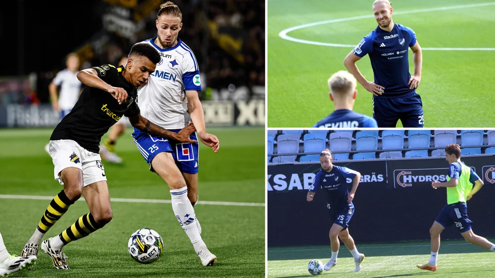 Kevin Höög Jansson hade en tuff start på tiden i Norrköping med sviter efter fotskadan. Nu är han i full träning sedan ett tag tillbaka. 