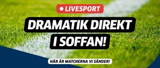 Livekalender: Här är sporten vi direktsänder