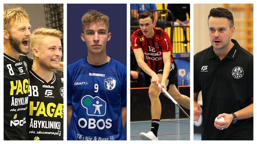 Åby Oilers, IBF Norrköping och Finspångs IBK drabbar samman och betygsätts av Tommy Karlsson (höger).