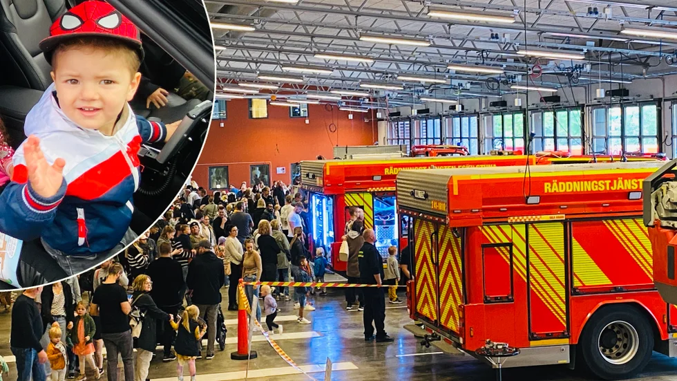 Under lördagen pågick öppet hus på brandstationen.
