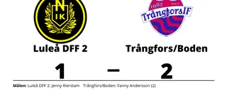Trångfors/Boden upp i topp efter seger