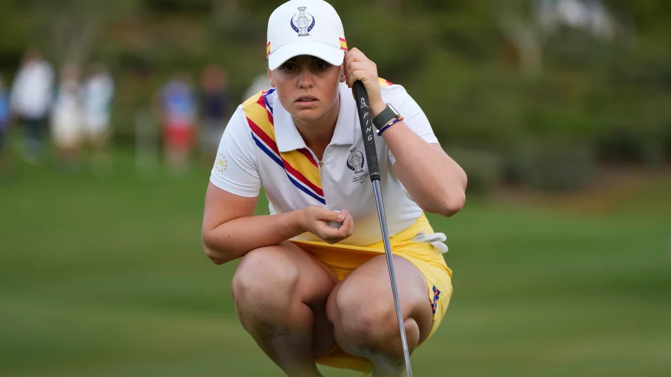 Maja Stark under Solheim Cup-debuten.