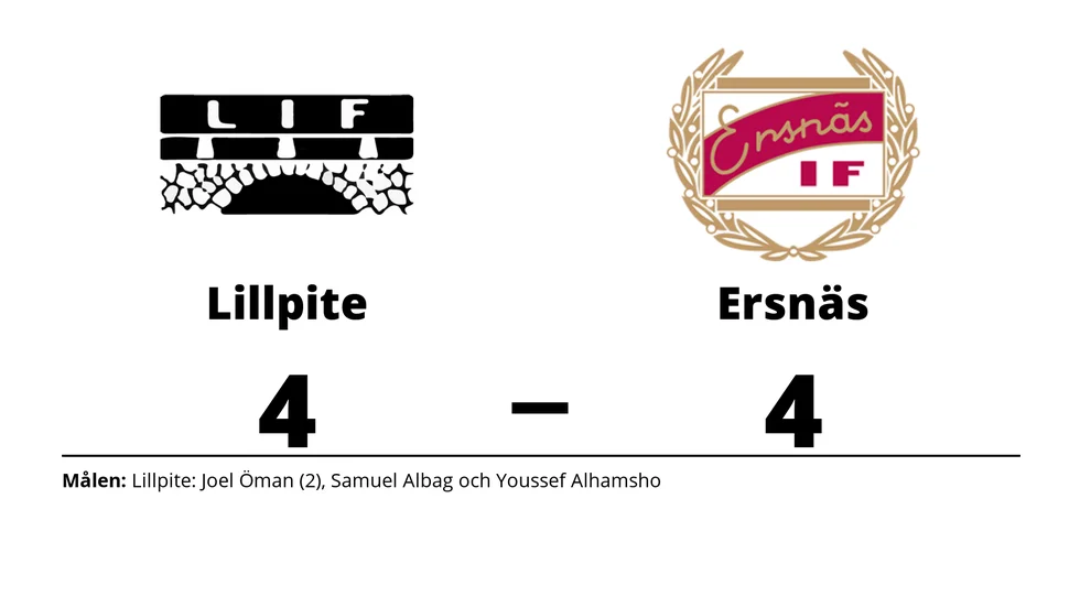 Lillpite IF spelade lika mot Ersnäs IF
