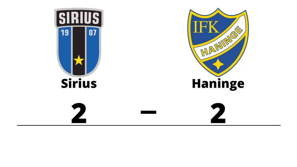 IK Sirius FK spelade lika mot IFK Haninge