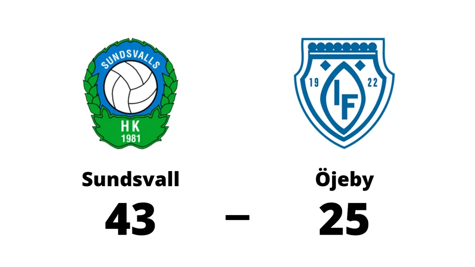 Sundsvalls HK vann mot Öjeby IF