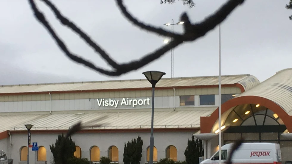Visby Airport var en av de flygplatser som klarade sig bäst i landet när det gäller antalet resenärer.