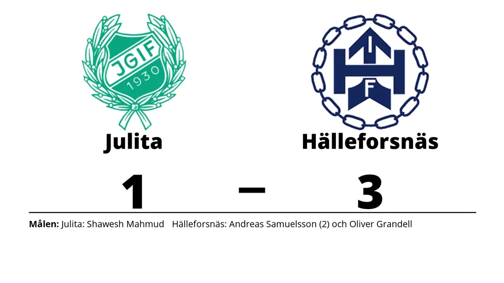 Julita GoIF förlorade mot Hälleforsnäs IF
