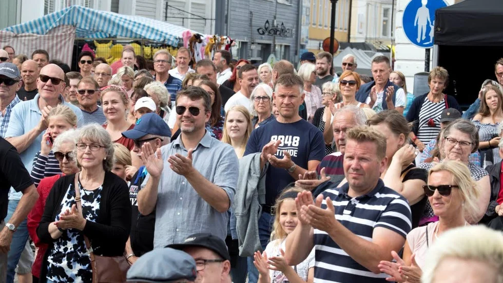 FOLKHAV. Många uppskattade talangernas bidrag.