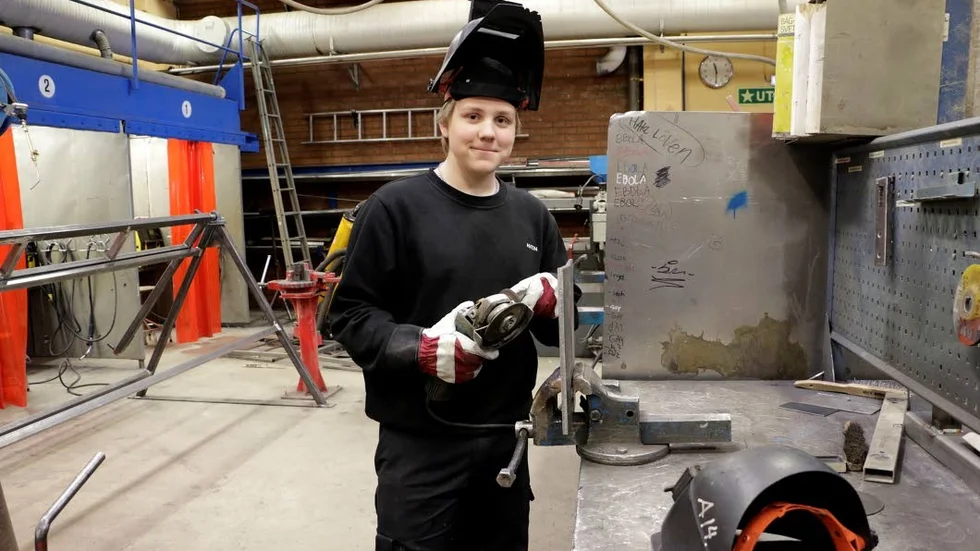 Intressant. Anton Bergh, som läser första året på industritekniska programmet, tycker det är bra att veta vad industrin söker.
