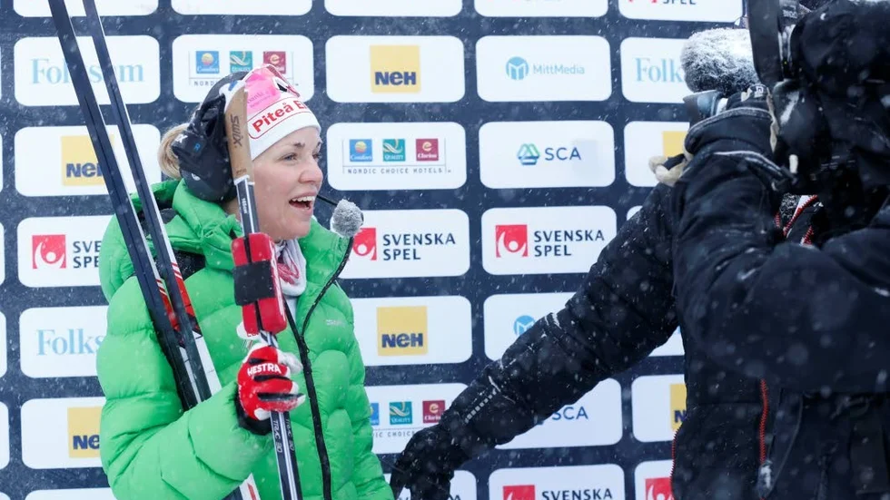 Vinsa var strålande glad efter första individuella SM-medaljen.