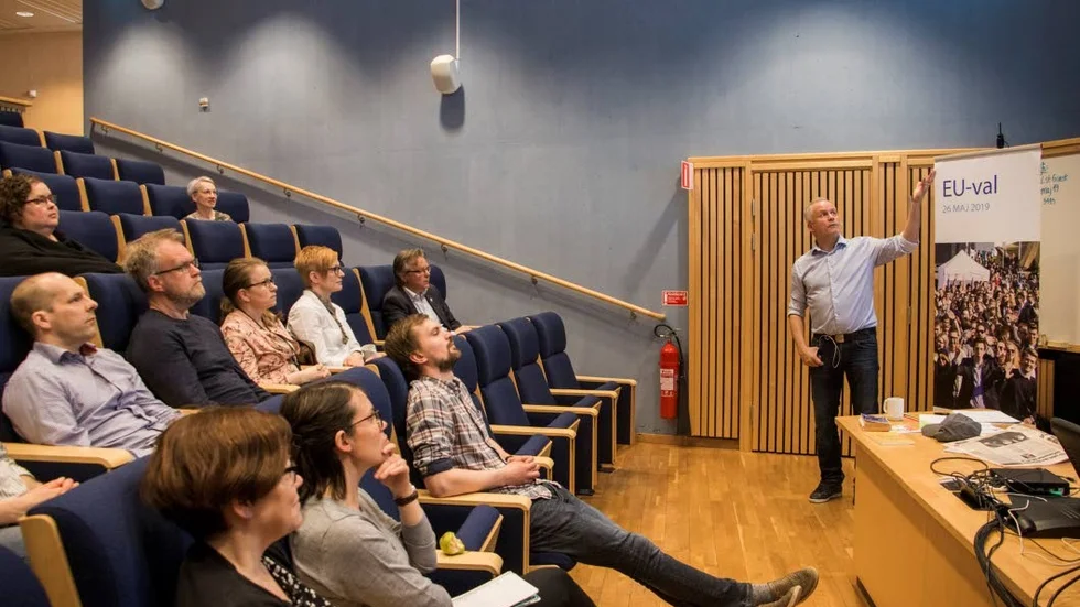 Vid en föreläsning på länsstyrelsen berättade Jonas Nuldén mer om hur EU påverkar Sverige och Norrbotten.