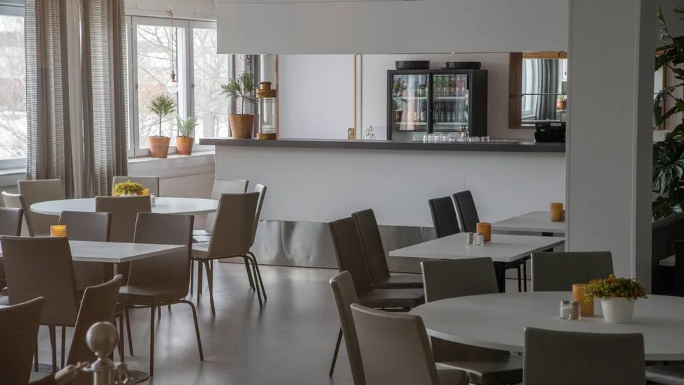 Nuvarande restaurang 2 kök kan bli Christinaskolans nya skolmatsal.