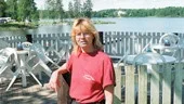 Småäens camping har fått Blå flagg i fem säsonger.  Många vet att de törs bada eftersom det är bra vatten, säger ägaren Heléne Andersson.
FOTO: GUNNAR JOHANSSON