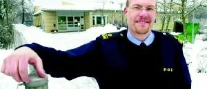 Polischefen på plats