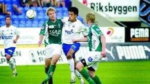 Renato Braga nickade in sitt åttonde mål för säsongen. Det blev 2-0 för IFK - och svackan är över.
FOTO: SUSANNE LUNDBÄCK
