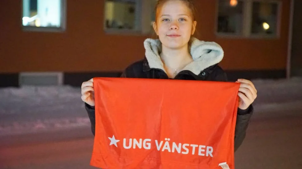 NY STYRELSEMEDLEM. På förra veckans årsmöte valdes Ylva Pettersson Platni till Ung Vänster Piteås styrelse.