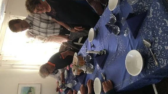 Nordanåområdet, lunch på värdshuset.