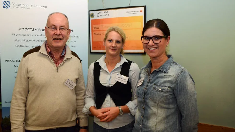 Informerar. Bo Gustafsson, Jenny Ardell och Jenny Pettersson, arbetslivskonsulenter.