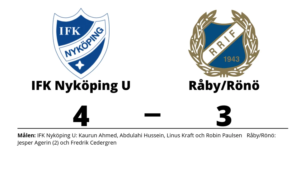 IFK Nyköping U vann mot Råby-Rönö IF