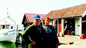 Arkivbild: ROGER KARLSSON Karl-Erik och Birgit Karlssons fiskebod på Sladö gjordes om till servering för elva år sedan, och är ett av exemplen i boken Ladans lov.