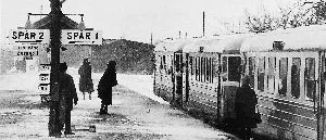 Östra Station vid den tiden då tågen ännu kom och gick