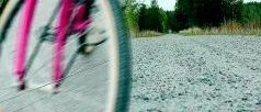 Farlig cykelbana som bör repareras