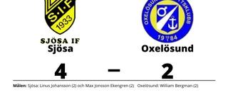 Sjösa tog rättvis seger mot Oxelösund