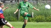 Christin Chippet Lilja gjorde tre mål och passade fram till ett när Saltängen besegrade Linghem med 41.
FOTO: ROBERT SVENSSON
