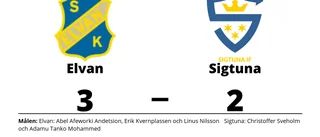 Elvan vann uddamålsseger mot Sigtuna
