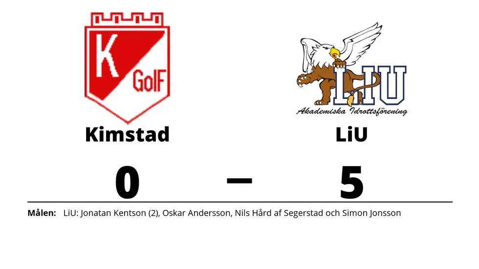 Kimstad GoIF förlorade mot LiU AIF FK
